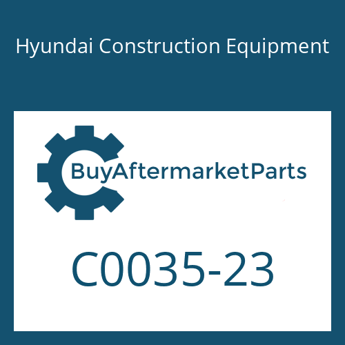 C0035-23 Hyundai Construction Equipment Gear C Idler