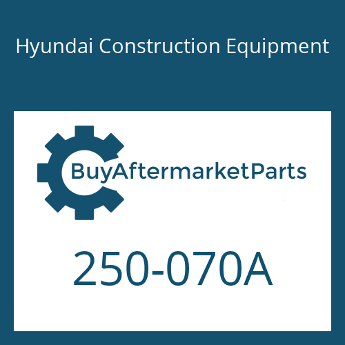 250-070A Hyundai Construction Equipment Radiator Condenser Tank