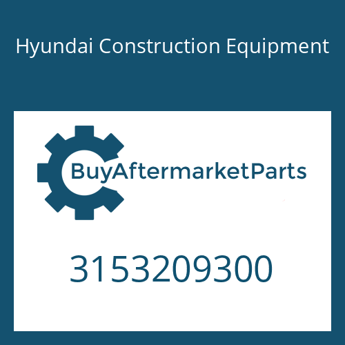 3153209300 Hyundai Construction Equipment Packing