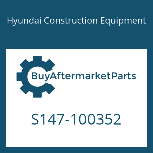 S147-100352 Hyundai Construction Equipment Screw-Cross Recess Flat