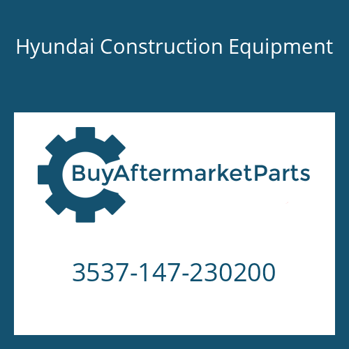3537-147-230200 Hyundai Construction Equipment Main Relief