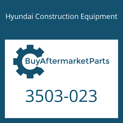 3503-023 Hyundai Construction Equipment Cover