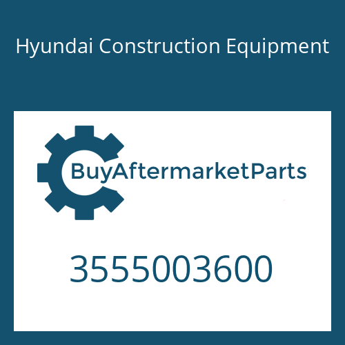 3555003600 Hyundai Construction Equipment WASHER-THRUST