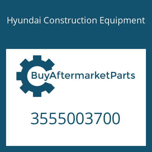 3555003700 Hyundai Construction Equipment CAP-BEARING