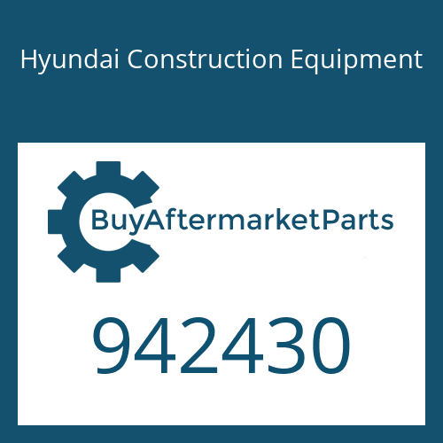 942430 Hyundai Construction Equipment Relief Valve