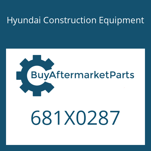 681X0287 Hyundai Construction Equipment Screw
