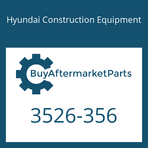3526-356 Hyundai Construction Equipment CAP