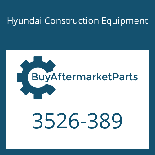 3526-389 Hyundai Construction Equipment CAP