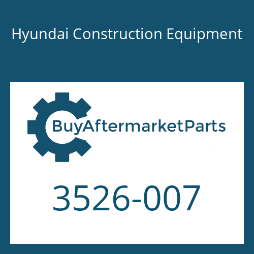 3526-007 Hyundai Construction Equipment CAP
