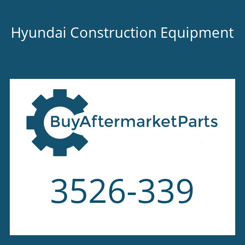 3526-339 Hyundai Construction Equipment CAP