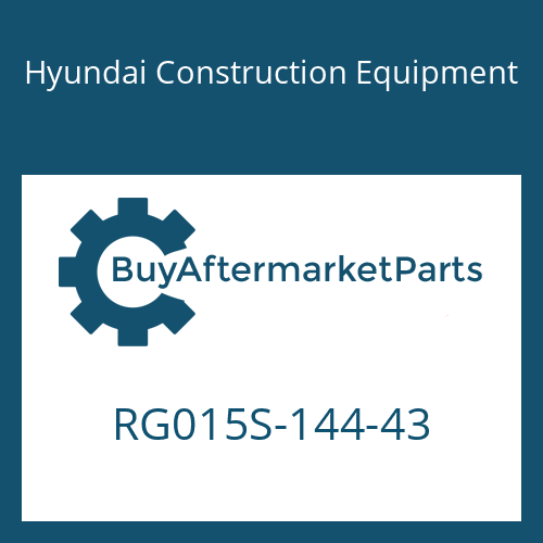 RG015S-144-43 Hyundai Construction Equipment Swing Reduction Gear