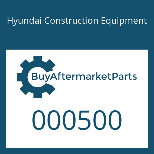 000500 Hyundai Construction Equipment NUT-LOCK
