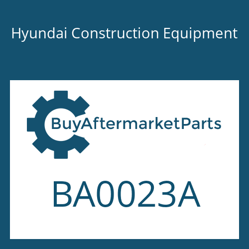 BA0023A Hyundai Construction Equipment Seal Kit