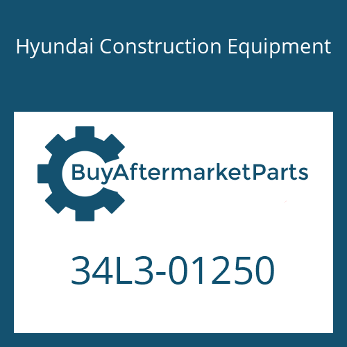 34L3-01250 Hyundai Construction Equipment PLATE