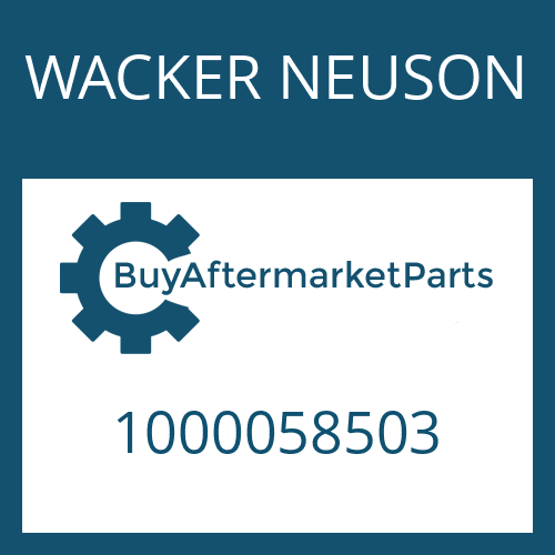 1000058503 WACKER NEUSON SEAL - O-RING