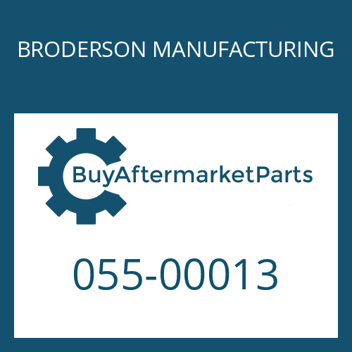 055-00013 BRODERSON MANUFACTURING SEAL