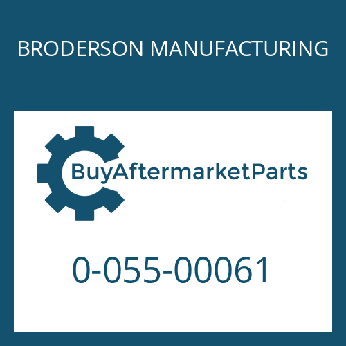 0-055-00061 BRODERSON MANUFACTURING PIVOT PIN