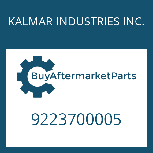 9223700005 KALMAR INDUSTRIES INC. WASHER