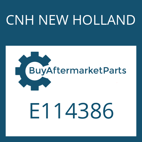 E114386 CNH NEW HOLLAND SEAL