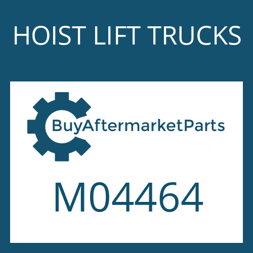 M04464 HOIST LIFT TRUCKS PLUG