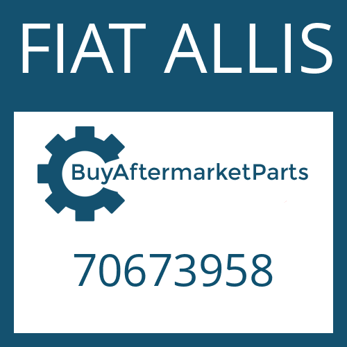 70673958 FIAT ALLIS GEAR