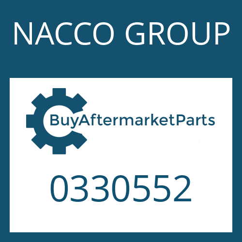 0330552 NACCO GROUP WASHER