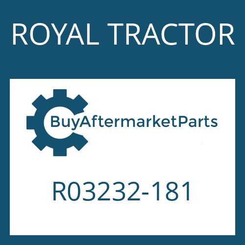 R03232-181 ROYAL TRACTOR O RING