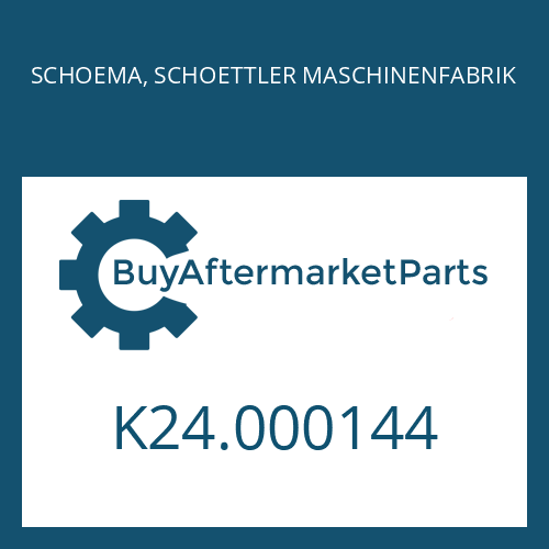 K24.000144 SCHOEMA, SCHOETTLER MASCHINENFABRIK FILTER