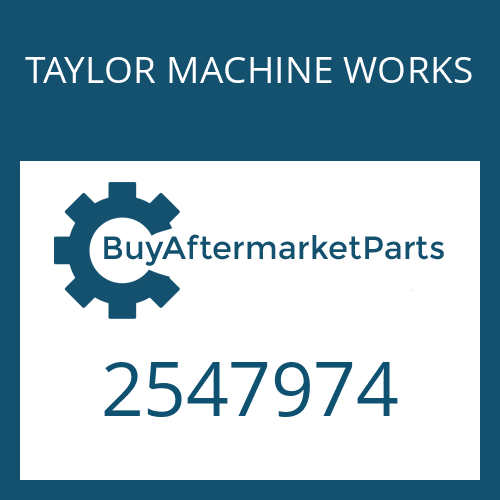 2547974 TAYLOR MACHINE WORKS O FILTER