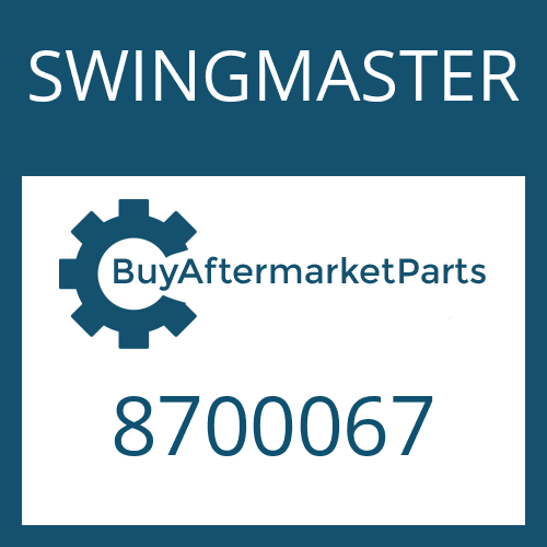 8700067 SWINGMASTER O-RING