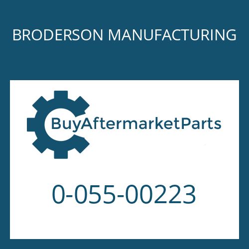 0-055-00223 BRODERSON MANUFACTURING SEAL - O-RING