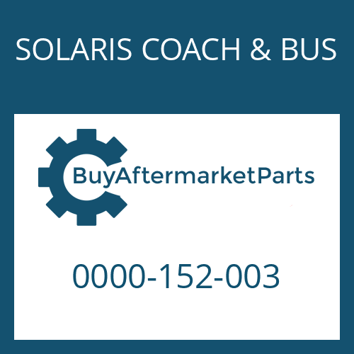 0000-152-003 SOLARIS COACH & BUS WHEEL NUT