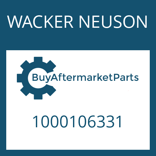 1000106331 WACKER NEUSON SEAL - O-RING