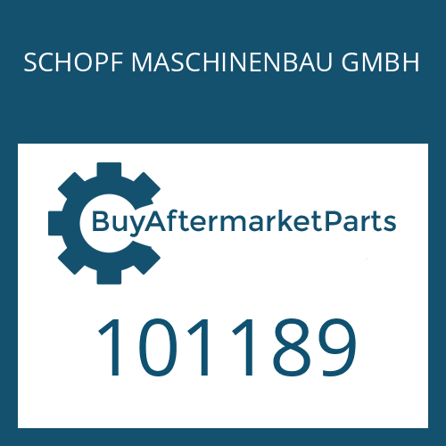 101189 SCHOPF MASCHINENBAU GMBH BOLT