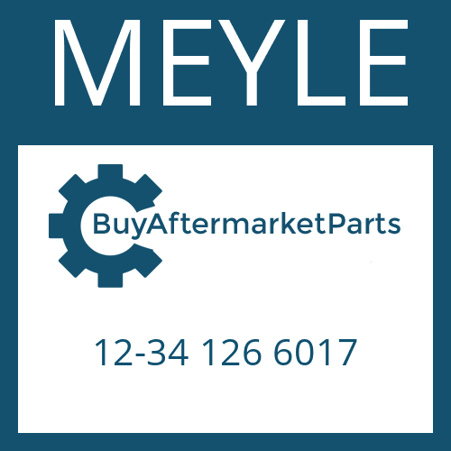 12-34 126 6017 MEYLE U-JOINT KIT