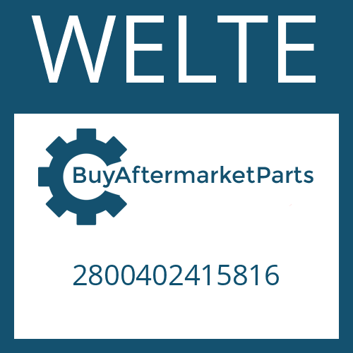 2800402415816 WELTE FLANGE SAE