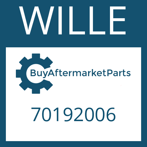 70192006 WILLE DRIVESHAFT