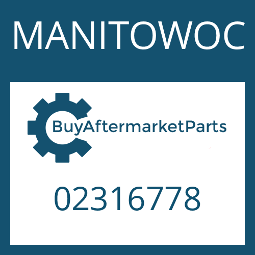 02316778 MANITOWOC FLANGE YOKE XS