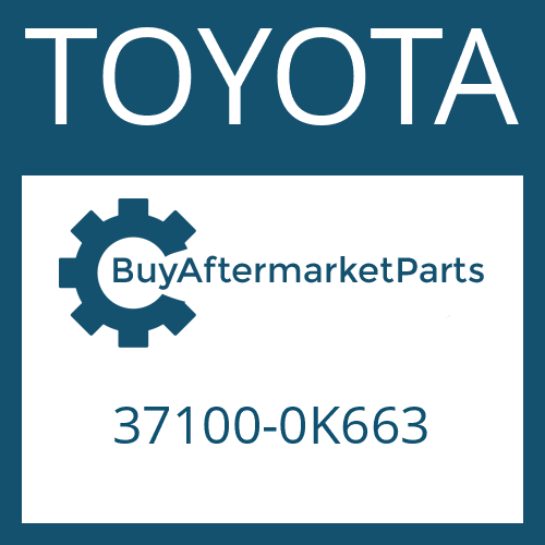 37100-0K663 TOYOTA DRIVESHAFT