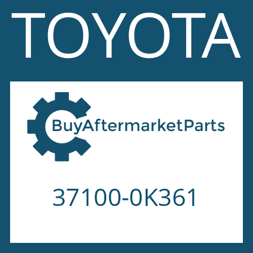 37100-0K361 TOYOTA DRIVESHAFT