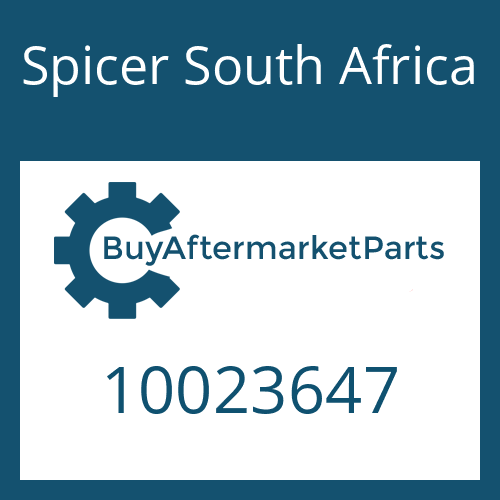 10023647 Spicer South Africa DRIVESHAFT