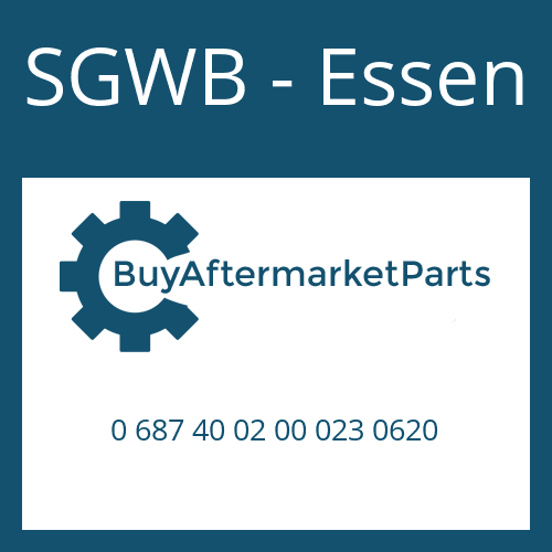 0 687 40 02 00 023 0620 SGWB - Essen DRIVESHAFT