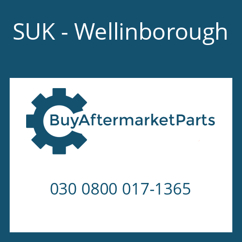 030 0800 017-1365 SUK - Wellinborough DRIVESHAFT