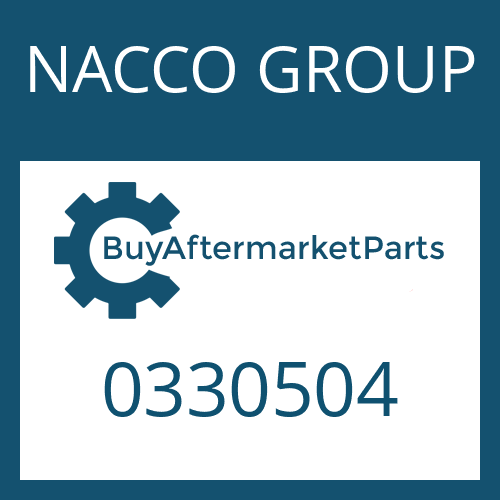 0330504 NACCO GROUP SLEEVE