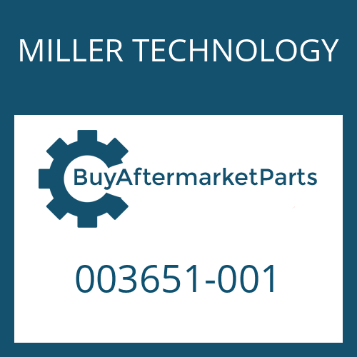 003651-001 MILLER TECHNOLOGY DISC