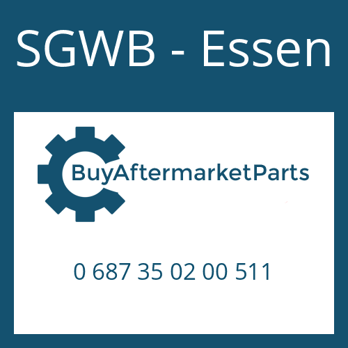 0 687 35 02 00 511 SGWB - Essen DRIVESHAFT TRANSFERBOX