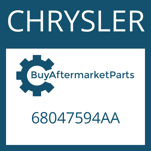 68047594AA CHRYSLER DRIVESHAFT