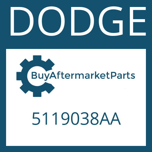 5119038AA DODGE DRIVESHAFT