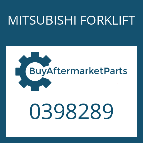 0398289 MITSUBISHI FORKLIFT KIT - DRIVE GEAR & PINION ASSY