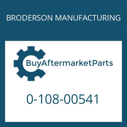 0-108-00541 BRODERSON MANUFACTURING DIFF & CARR
